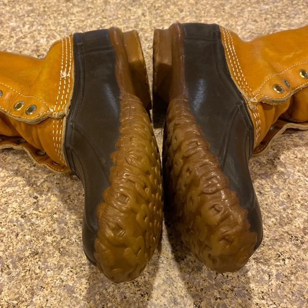 L. L. Bean Vintage Leather Duck Boots (No Innersoles or Laces)With Imperfections